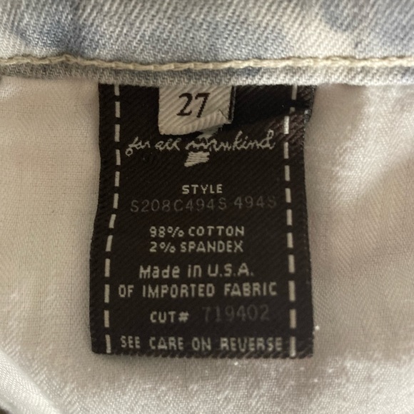 7 For All Mankind Denim Gray Tie Dye Mini 27 Roxanne Rhinestone Sexy Festival. - Picture 6 of 8